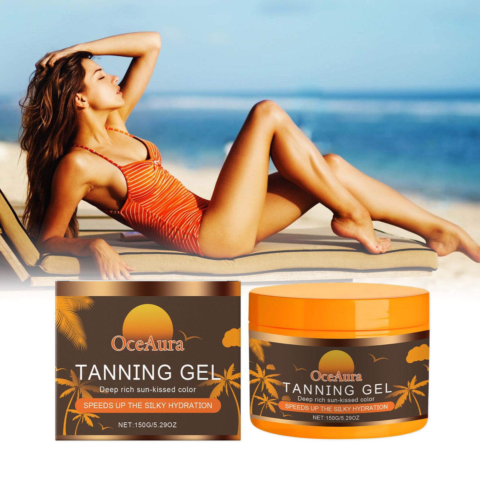 Centella Asiatica Toner - Body Tanning Gel Hydrating Lasting Natural