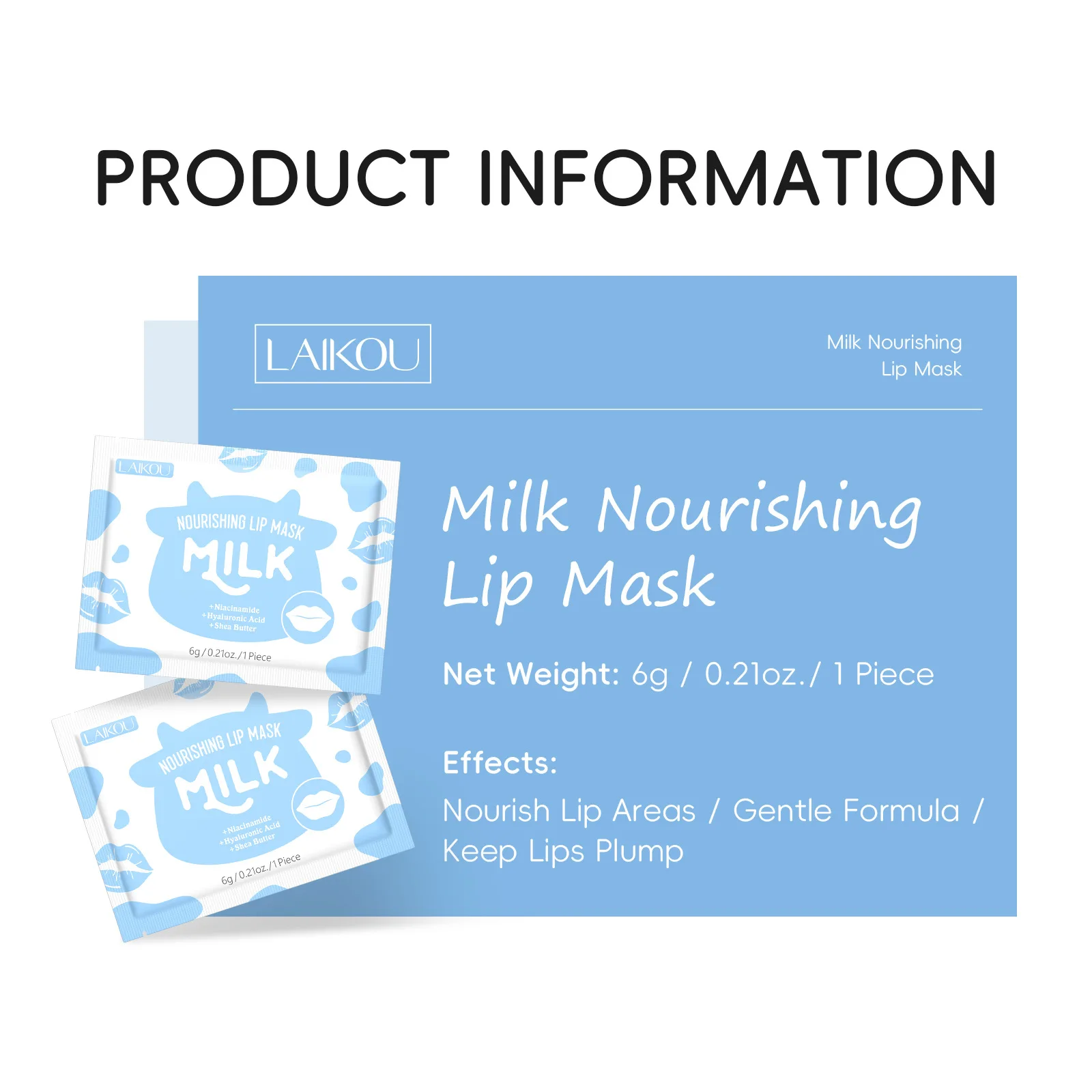 Skincare Pink - Cosmetics Skin Care LAIKOU 10pcs Milk