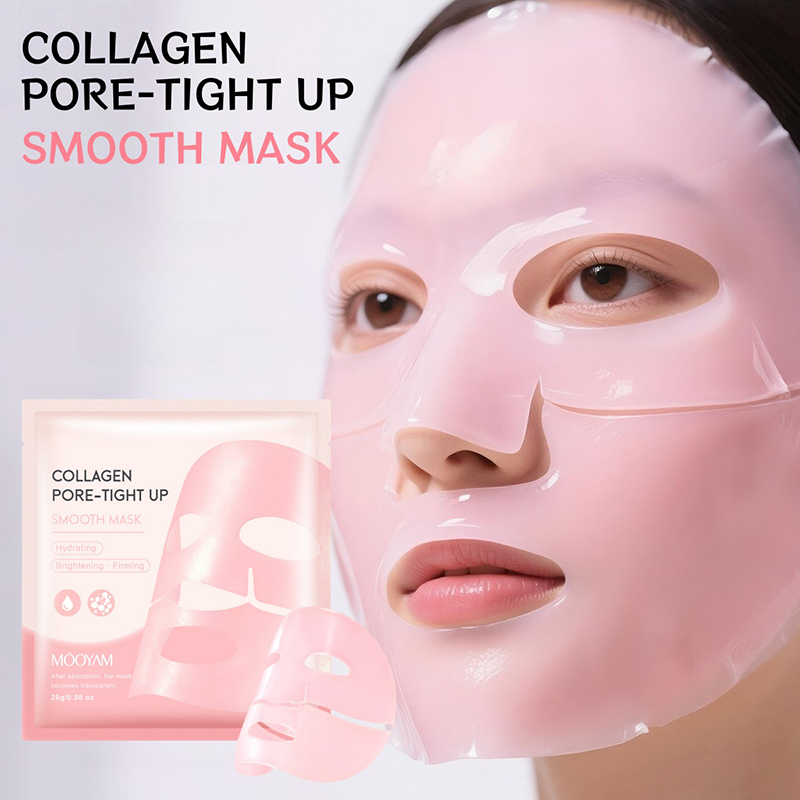 Collagen Sheet Mask - Pink Collagen Mask Deep Cleansing Pore