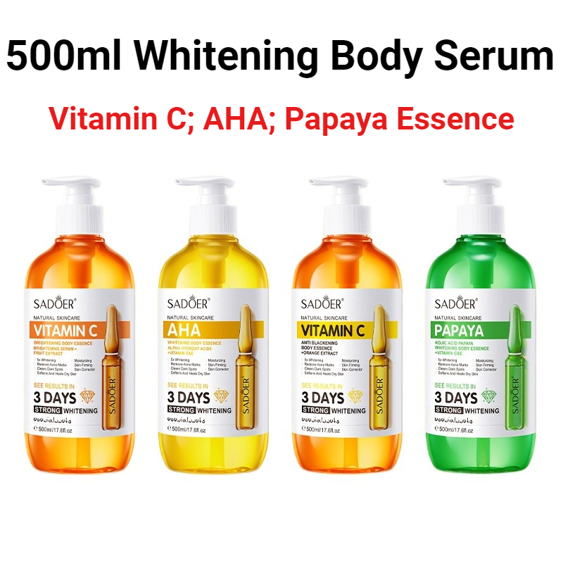 SADOER AHA Whitening Body Esse - đánh giá và giá Niacinamide Brightening Serum