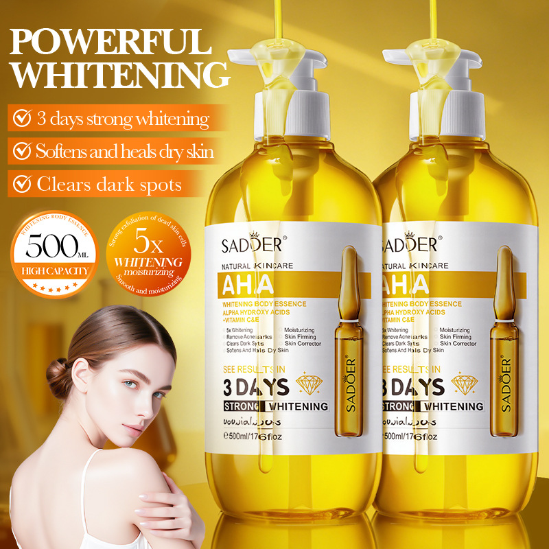 SADOER AHA Whitening Body Esse - đánh giá và giá Niacinamide Brightening Serum