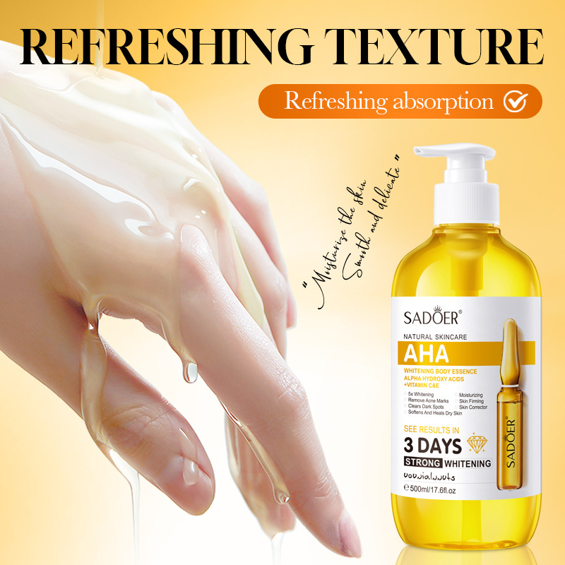 SADOER AHA Whitening Body Esse - đánh giá và giá Niacinamide Brightening Serum