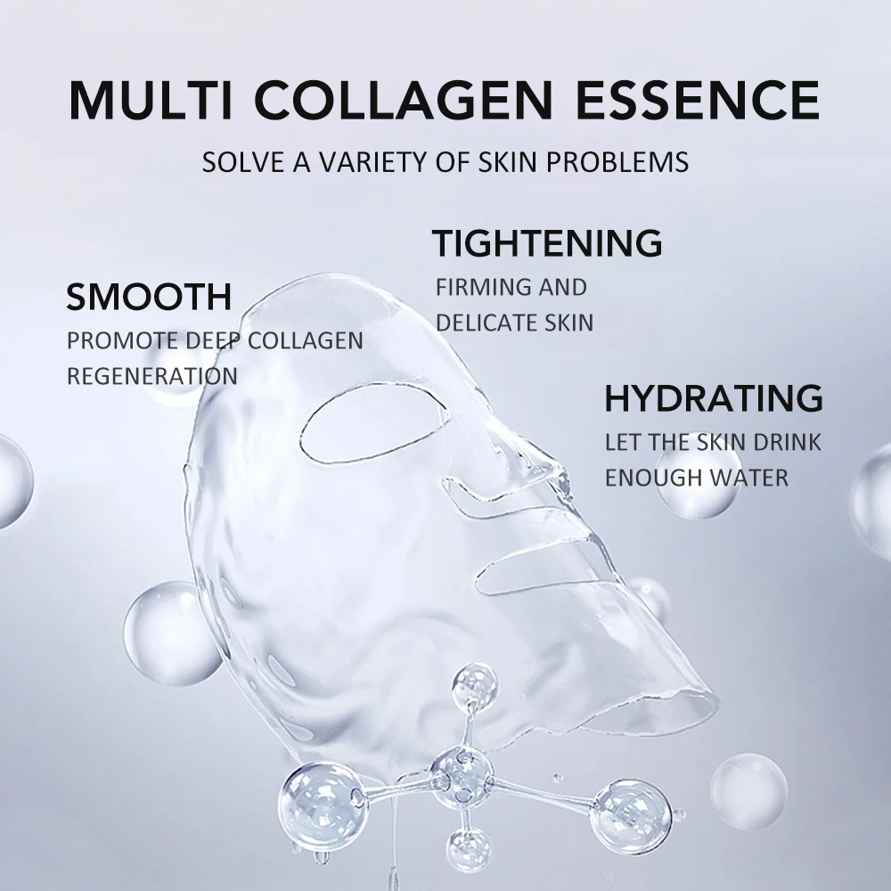 5PCS Collagen Face Masks Deep  - đánh giá và giá Collagen Sheet Mask