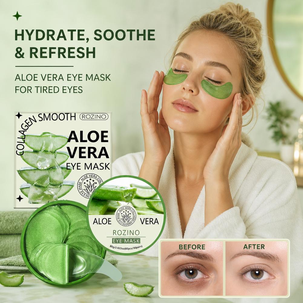 60pcs Aloe Vera Collagen Eye M - đánh giá và giá Collagen Sheet Mask