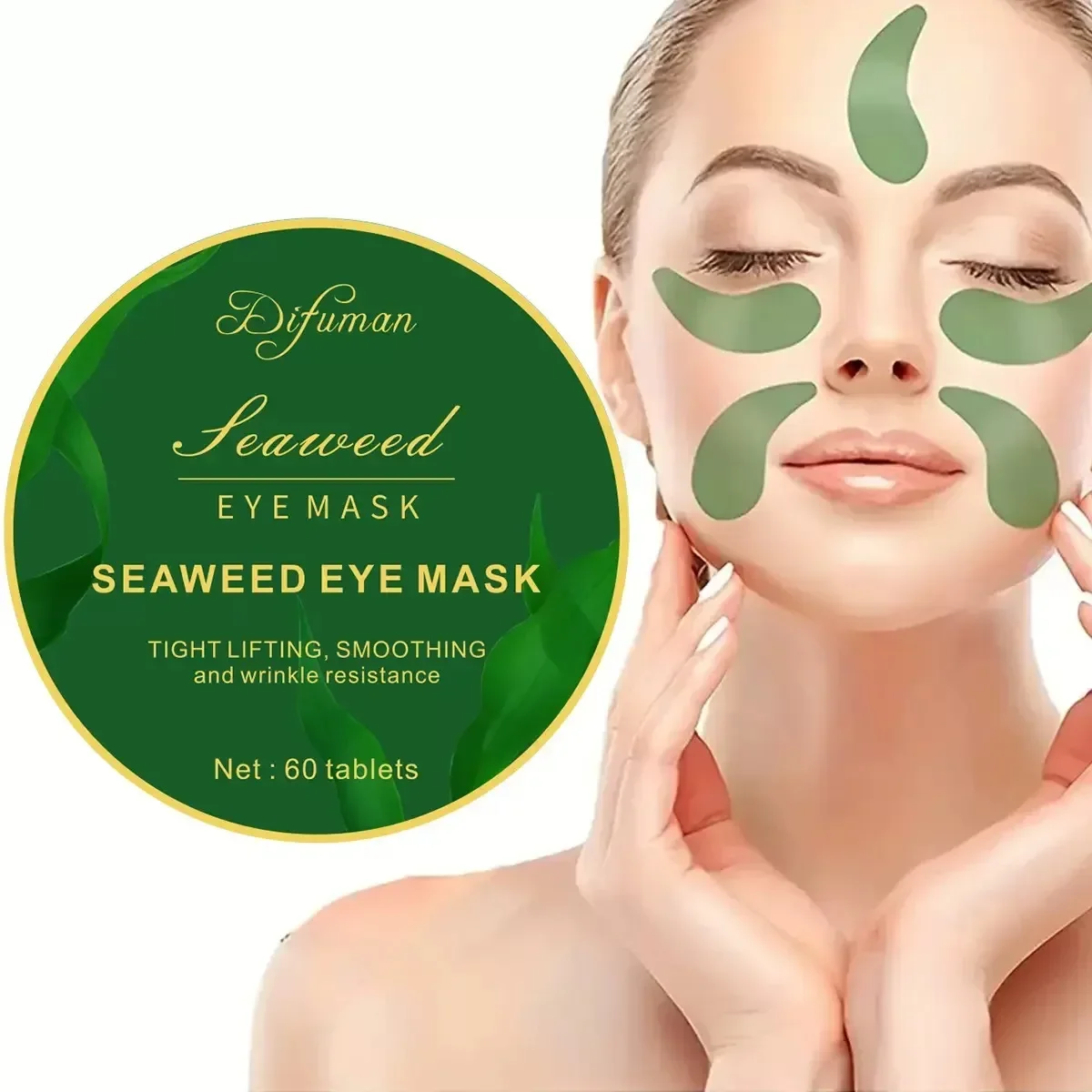 60pcs seaweed hyaluronic acid  - đánh giá và giá Collagen Sheet Mask