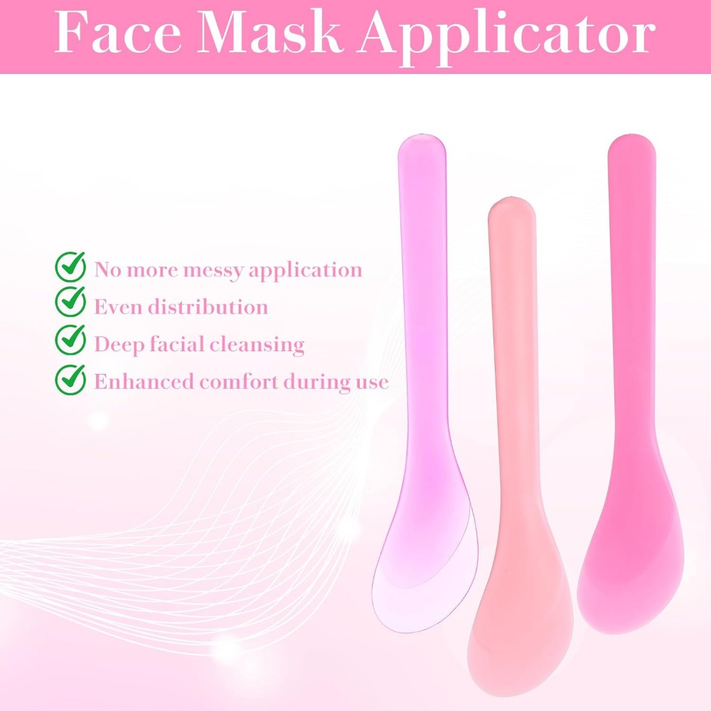 9-Piece Pink Facial Spatula Se - đánh giá và giá Skincare Pink