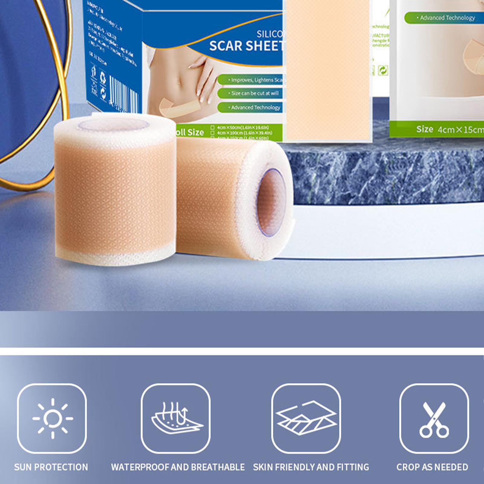 1 Roll Silicone Scar Sheets 4c - đánh giá và giá Collagen Sheet Mask