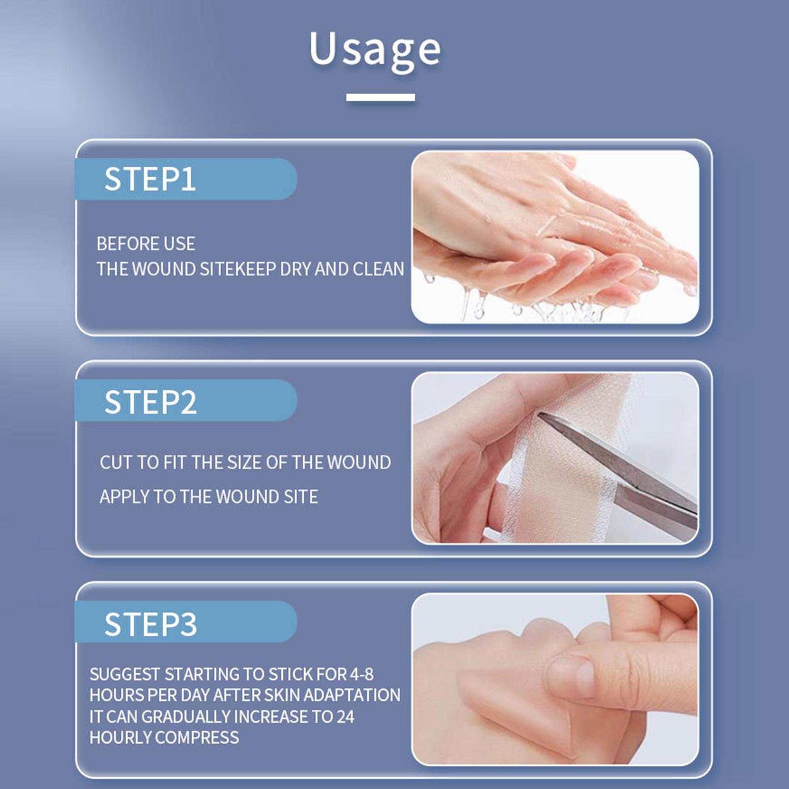 1 Roll Silicone Scar Sheets 4c - đánh giá và giá Collagen Sheet Mask